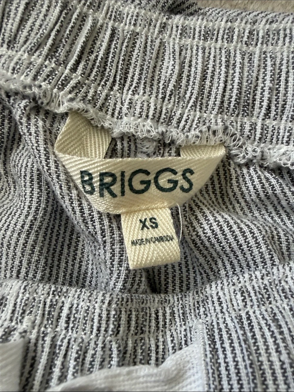 Briggs New York Women’s Light Gray Wide-Leg Drawstring Pants